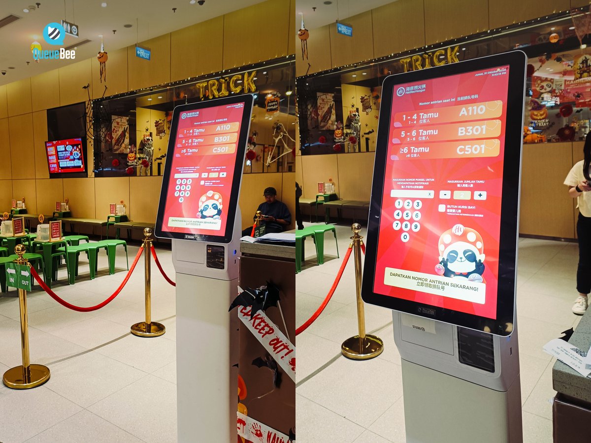 Im_QueueBee's tweet image. QueueBee Solution has now officially landed at Haidilao Hotpot, Indonesia!🍜🍢

We are proud to enhance customer convenience and comfort at all times!💯

#Queuebee #Queuebeesolution #Queuesystem #Virtualqueue #Digitalsignage #Notification #Haidilao #Indonesia