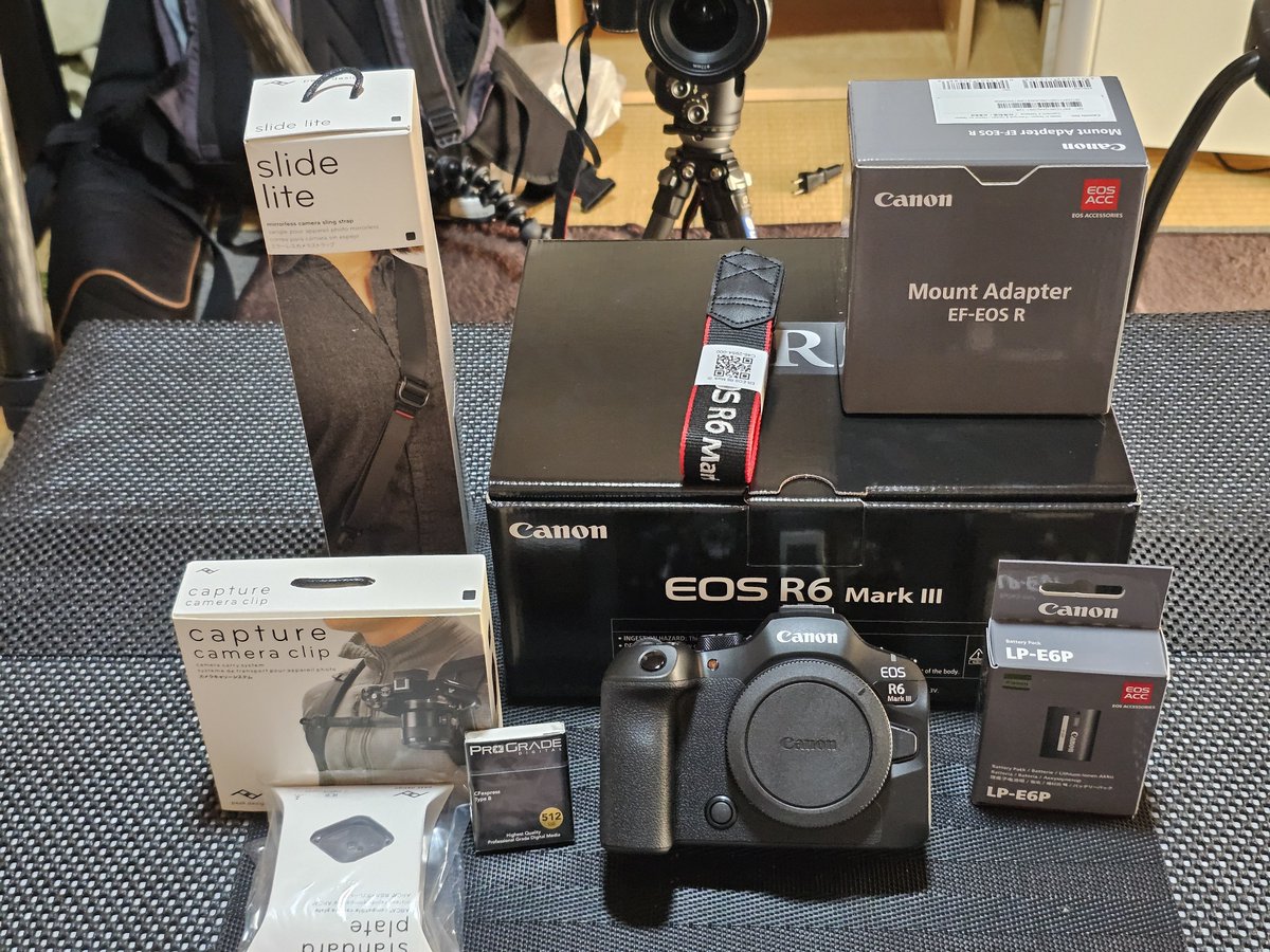 hotarusennsei's tweet image. 何とか発売日に届いてくれました🤗
先代のR7、新作のR6MarkⅢの2台持ち運用📸
今後が楽しみ楽しみ😊

 #Canon  #EOSR6Mark3  #キヤノン