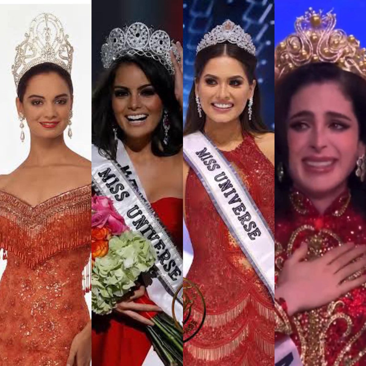 Fátima Bosch hace historia y se convierte en la cuarta mexicana en ganar #MissUniverse. ❤️🇲🇽

1991 - Lupita Jones
2010 - Ximena Navarrete
2020 - Andrea Meza
2025 - Fátima Bosch