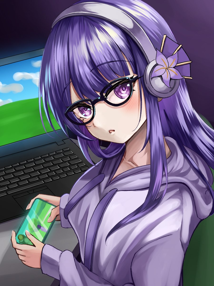 I received Vgen's first request 
and created a wallpaper of Raiden!
#VGenComm 
#原神