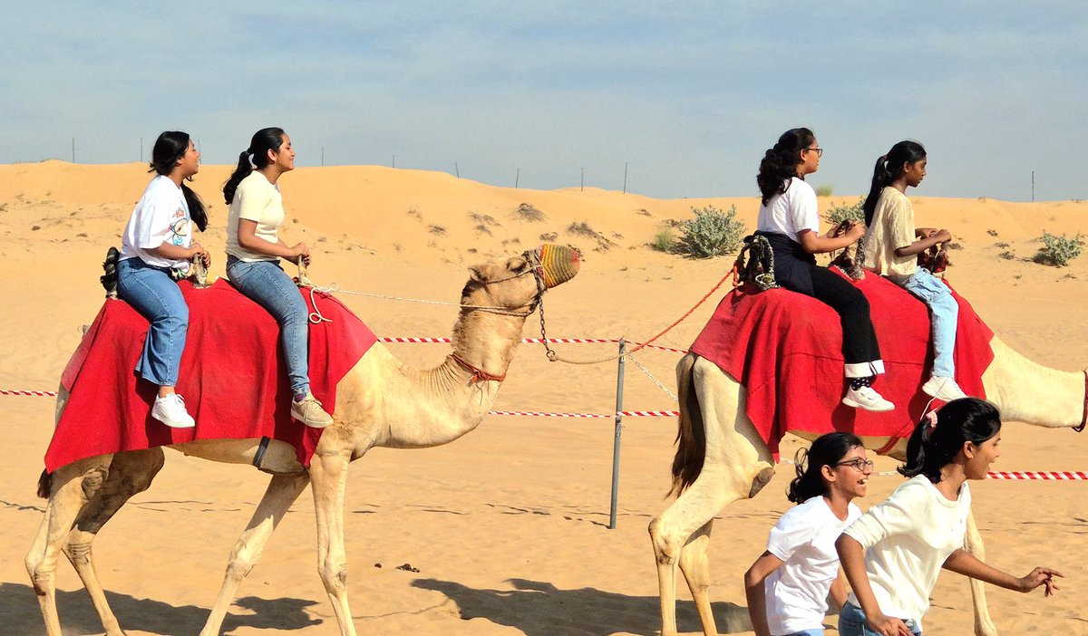 OurOwnDubai's tweet image. Grade 6 students had a memorable day at the #DesertSafari. The trip helped them learn about desert life, bond with friends, and create wonderful memories together. #Grade6Trip #StudentExperience #LearningBeyondClassrooms #AdventureAndLearning #SchoolLife #MemorableMoments
