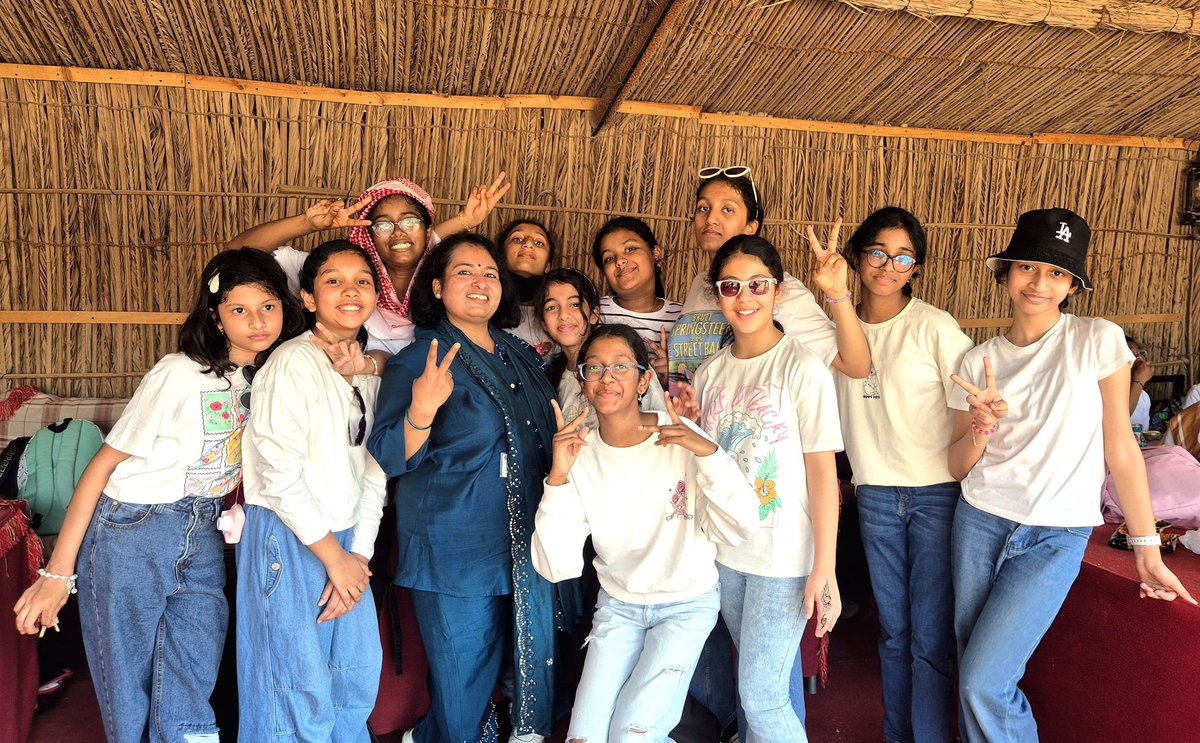 OurOwnDubai's tweet image. Grade 6 students had a memorable day at the #DesertSafari. The trip helped them learn about desert life, bond with friends, and create wonderful memories together. #Grade6Trip #StudentExperience #LearningBeyondClassrooms #AdventureAndLearning #SchoolLife #MemorableMoments