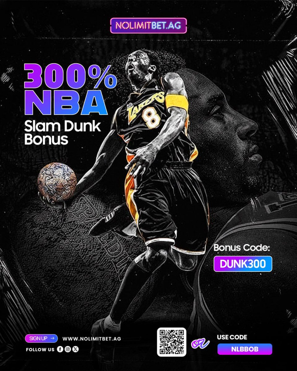 BobSportsBets's tweet photo. Take your NBA game to the next level! 🏀🔥
Score a massive 300% Slam Dunk Bonus and boost your winnings instantly.
Don’t miss out — power up your bets today!
👉 https://t.co/tJhD1mjbTG
#NBA #NBABonus #SlamDunkBonus #BasketballPromo #SportsBetting #NoLimitBet #BigBonus #BetSmart #BasketballSeason #OnlineBetting