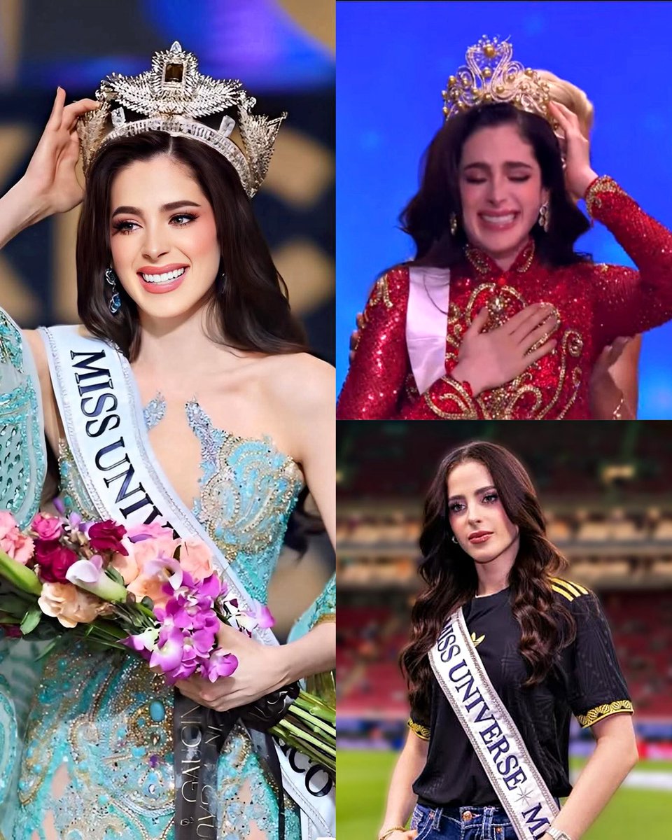 AllFutbolMX's tweet image. FATIMA BOSCH IS MISS UNIVERSE 2025.

The Mexican takes the crown and Mexico wins for a fourth time in history. 👸🏻

Viva Mexico! 🇲🇽❤️🤍💚