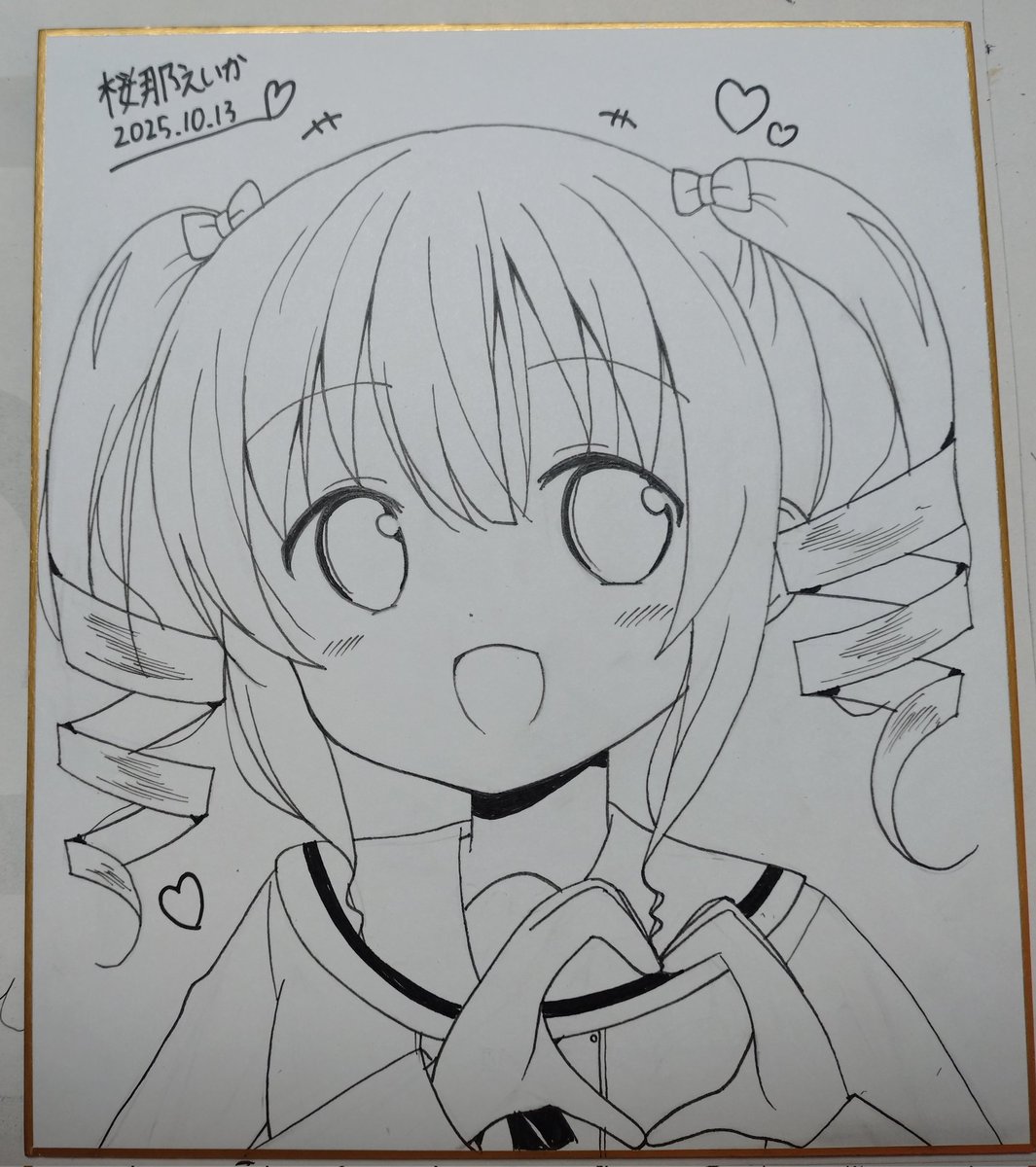 前のイベントの残りですが色紙もあります コミティアで持って行きます