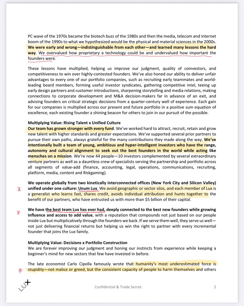 wolfejosh's tweet image. 4/  
Some of the big mistakes + lessons learned 

Today’s team at Lux is the best we have ever had…