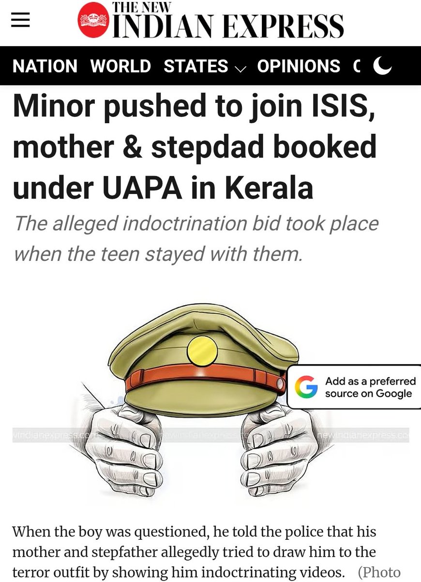 pratheesh_Hind's tweet image. What has happened in Kerala is nothing short of terrifying , a brutal reminder of how far radicalisation networks are willing to go. A Britain based Malayali woman and her husband have been booked for dragging her 16 year old son into the blood soaked world of ISIS. After…