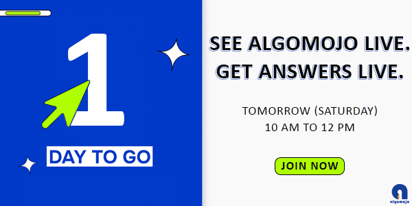 algomojo's tweet image. 📢Happening Tomorrow!

See Algomojo Live and get your questions answered in real-time.🤖

🕙10AM–12PM

Join Now: febinars.com/courses/Automa…