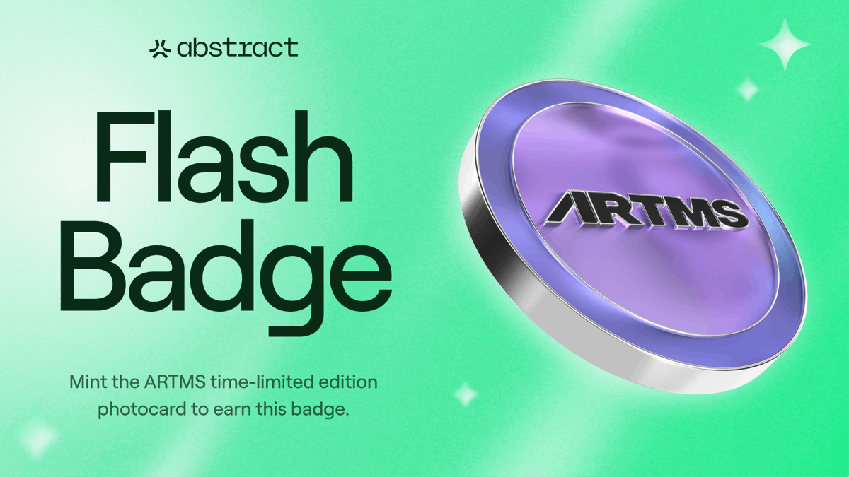 AbstractVN's tweet image. Flash Badge mới trên @AbstractChain Portal

Nhóm nhạc K-pop từng đoạt giải thưởng @official_artms
đã ra mắt bộ ảnh thẻ phiên bản giới hạn trên Abstract và những người tham gia có thể nhận được huy hiệu này.