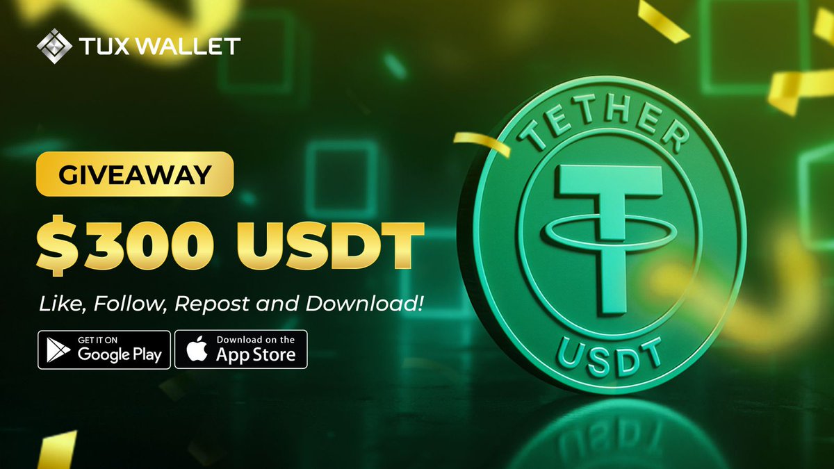 tux_wallet's tweet image. ‼️Weekly Giveaway‼️ $300 USDT 💰
3 lucky Tux Wallet users will each win $100!

To enter:
✅ Follow @tux_wallet 
✅ Like + Repost
✅ Download Tux Wallet &amp;amp; Like our pinned comment!

App Store: apps.apple.com/my/app/tux-wal…
Play Store: play.google.com/store/apps/det…

Submit your entry here :…