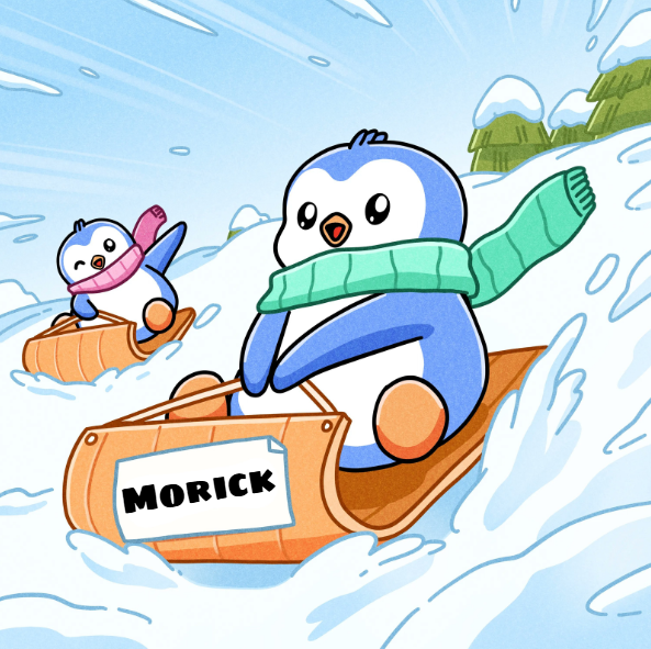 Morick_999x's tweet photo. This bird’s gonna take off when winter hits.

$PENGU https://t.co/sWSlxPSuy4