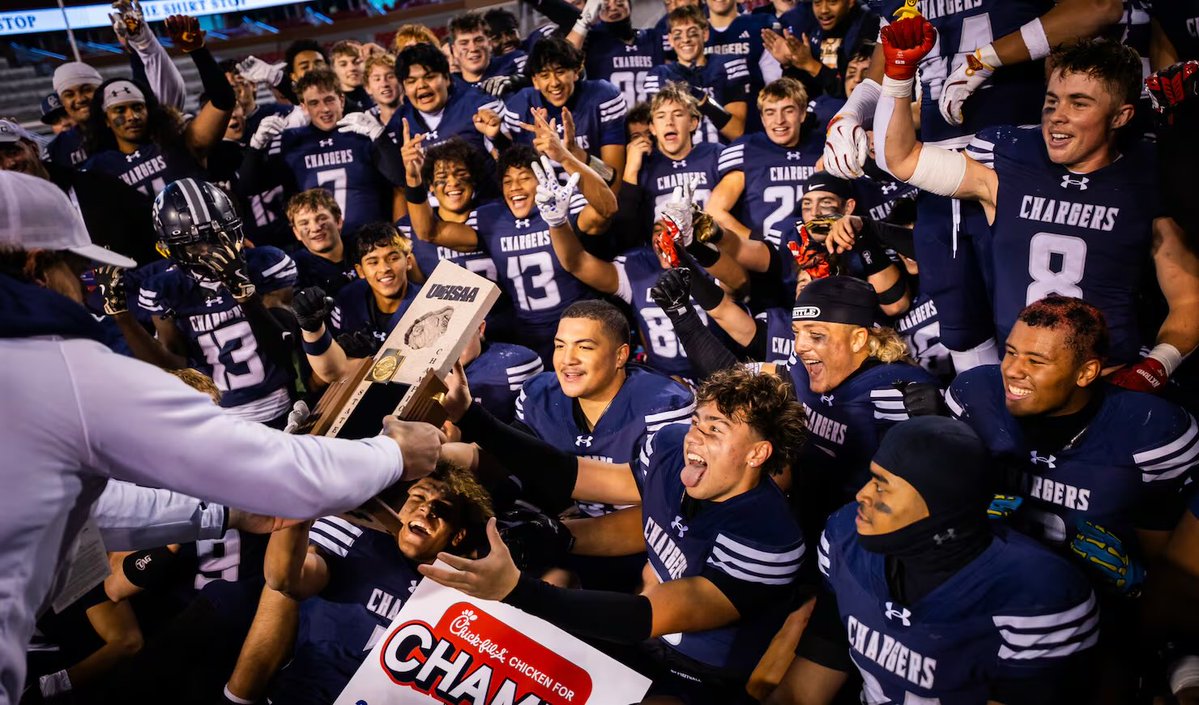 What Corner Canyon has done over the last decade is unprecedented:

• 6 state championships
• 2 threepeats
• 48 game winning streak
• 3 NFL Draft picks
• 15+ players at D1 schools
• 112-9 record under Eric Kjar
 
One of the most dominant runs in Utah high school football