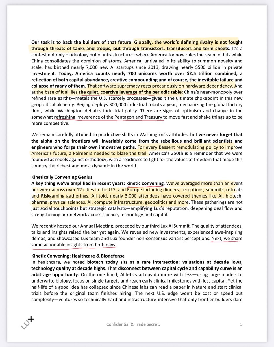 wolfejosh's tweet image. 7/ Today America counts ~700 unicorns worth $2.5T a reflective of capital abundnace, creative compounding and of course the inevitable failure and collapse of many of them

At the base of it all lies the quiet, coercive leverage of the periodic table: China’s near monopoly…