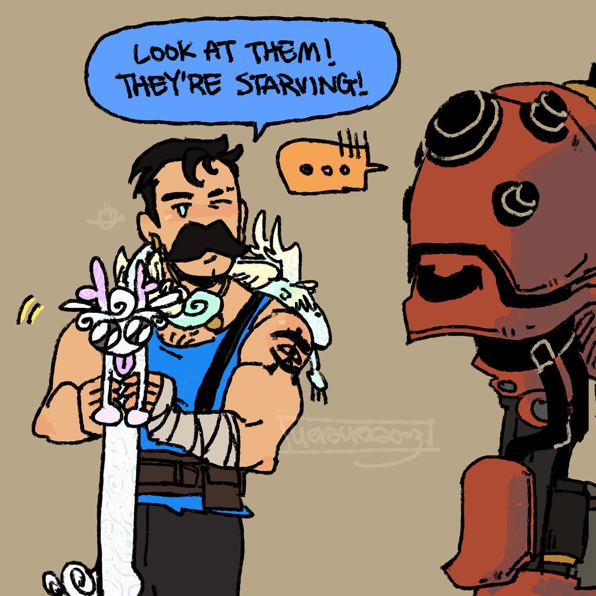 Ueraughhhh's tweet photo. Stupid domestic Lash with pets (+minor Fisher family) doodle drawn while I listened to Stardew Valley ost (lowkey had a goofy ass smile and giggling the entire time I was doodling lol) 

#lash #deadlock #deadlockfanart https://t.co/Sx9QajnX95