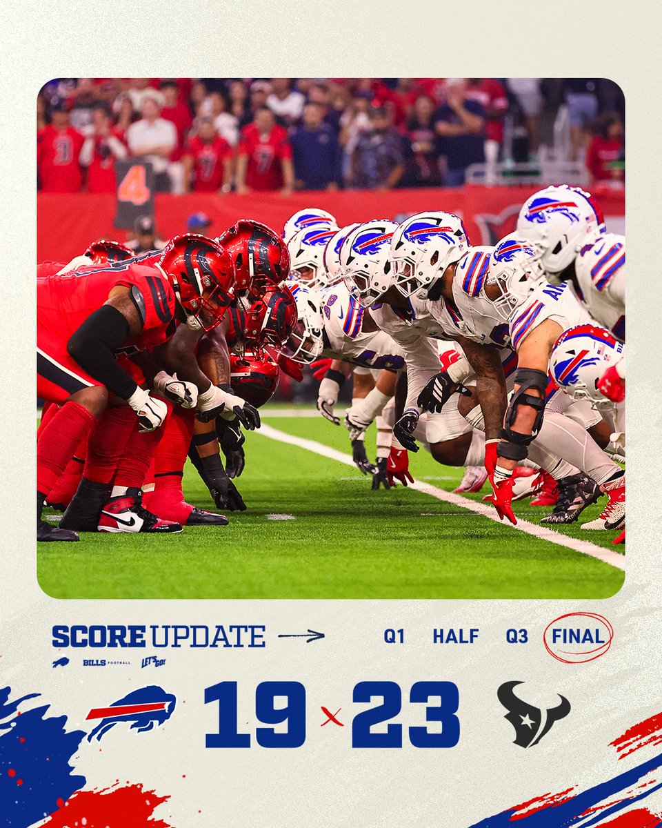 BuffaloBills's tweet image. Final.