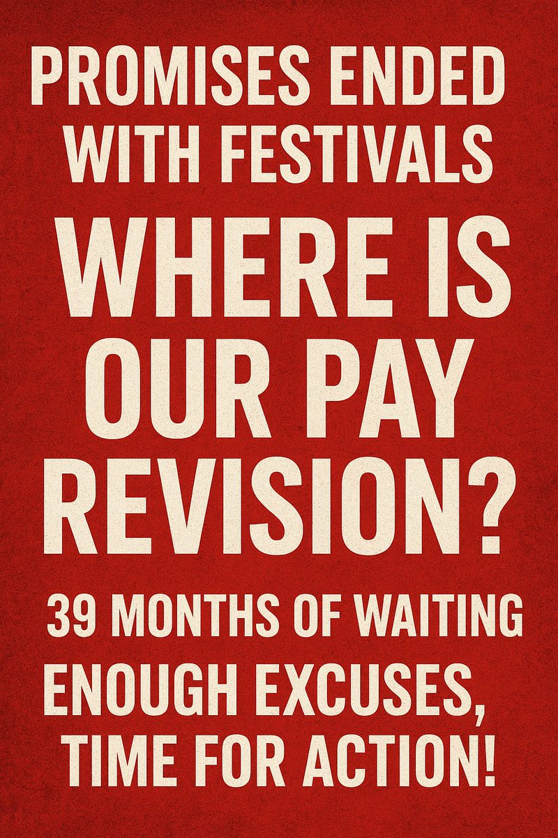 <a href="/LabourMinistry/">Ministry of Labour & Employment, GoI</a> <a href="/mansukhmandviya/">Dr Mansukh Mandaviya</a> <a href="/ShobhaBJP/">Shobha Karandlaje</a> <a href="/PIB_India/">PIB India</a> <a href="/mygovindia/">MyGovIndia</a> <a href="/DPIITGoI/">DPIIT India</a> <a href="/MHI_GoI/">Ministry of Heavy Industries</a> <a href="/MCA21India/">Ministry of Corporate Affairs</a> <a href="/YASMinistry/">YAS Ministry</a> <a href="/minmsme/">Ministry of MSME</a> <a href="/airnewsalerts/">All India Radio News</a> 1️⃣ March closing — “Wait till April.”
2️⃣ CLC meeting — “Decision next month.”
3️⃣ Festivals — “After Puja /Before Diwali.”
4️⃣ Then elections, then calendar closing… and the issue resets again.
Notify Wage Revision Now!”  How long will this continue?
#PSGICWageRevision
<a href="/DFS_India/">DFS</a>