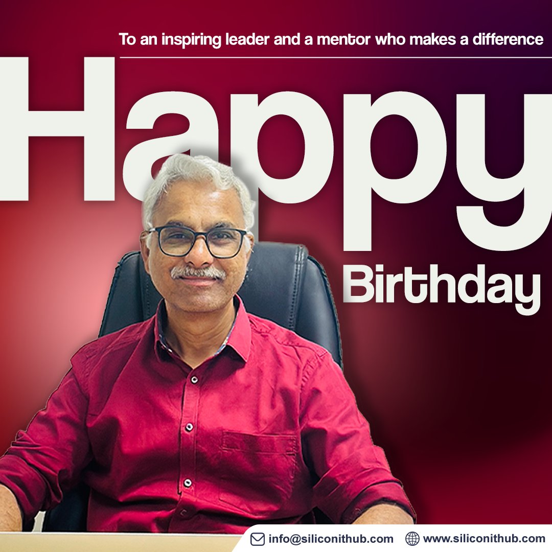 SiliconITHub's tweet image. It is your compassion and supportive nature that motivates all of us to do better every day.
Sir, we wish you a birthday filled with health, wealth, and happiness 😊.
Silicon Family wishes you many, many happy returns of the day! 🎉🎂✨

#happybirthday #celebration #Siliconithub