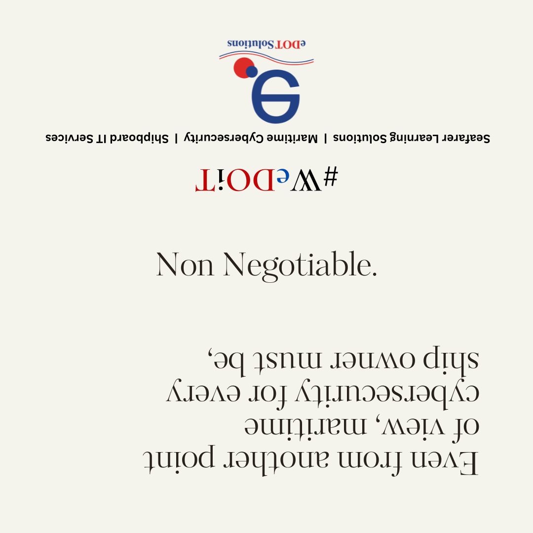 Edot_Solutions's tweet image. Navigating oceans demands cyber security vigilance. Protect your fleet with our tailored solutions. Safe seas ahead! 🌊🔒

#MobileAppDev #SoftwareDev_AGILE #ITServices #Cybersecurity #MaritimeCyberSecurity_IACS #UnRealEngine_Dev #ContentCreation_Visualisation #TrainingSolutions