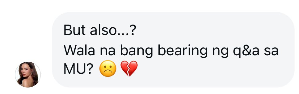 inquirerdotnet's tweet image. ‘WALA NA BANG BEARING ANG Q&amp;amp;A SA MU?’ 

LOOK: This is Miss Universe 2018 Catriona Gray’s brief reaction to the results of the 2025 edition of the global tilt on her broadcast channel, noting her emphasis on the Q&amp;amp;A segment. |📸: Catriona Gray/Instagram via @HMallorcaINQ 

·…