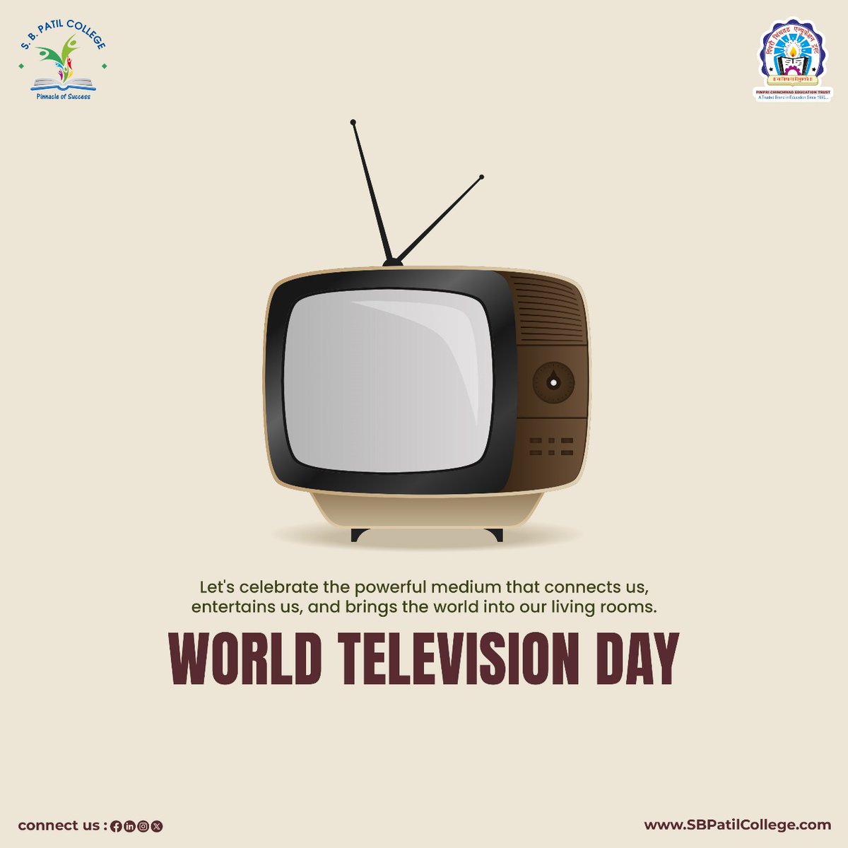 sbpcsc_pcet's tweet photo. Heartfelt felicitations on the occasion of World Television Day. 

#PCET #SBPCSC #WorldTelevisionDay #MediaAndSociety #PositiveMedia #SocialAwareness #CulturalBridge #DigitalIndia #सकारात्मकमाध्यम #जागरूकसमाज #संस्कृतीचेसंवर्धन https://t.co/zwGQrU1Ae4