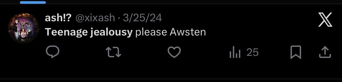 ashlobotomy's tweet photo. Im officially no.1 awsten hater again 😞💔 https://t.co/TEoTjQkHDu