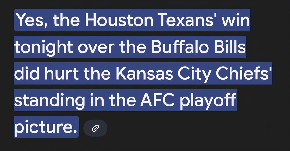 Tonight sucked! I don't know what they're going to do they offensive line, the defense, the injuries but they're my team till the day I die! On the bright side are lost did also hurt Kansas City