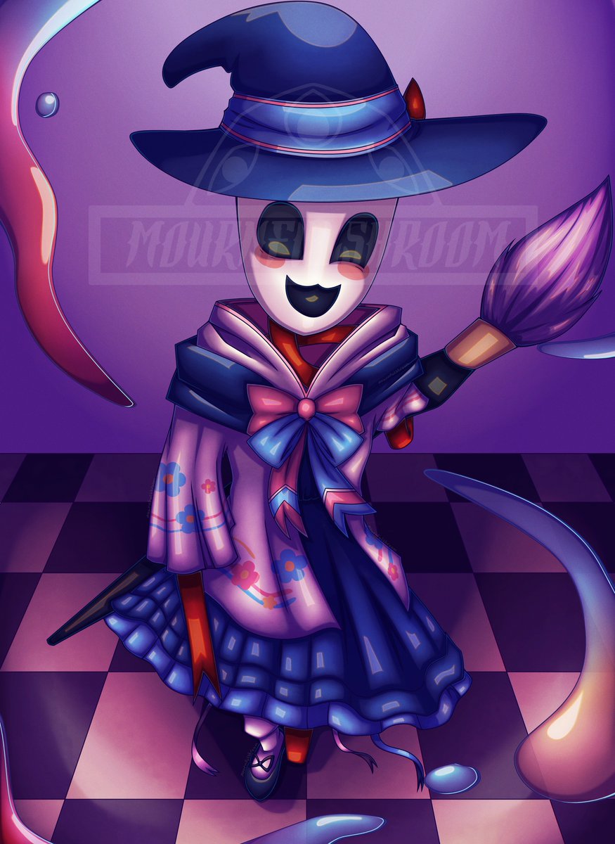 Mournfulshroom's tweet image. Saw everyone drawing ragatha and barely saw anything for Gangle when the DND stream came out. I procrastinated on this for awhile. Wanted to give the character more appreciation btw. #TheAmazingDigitalCircus #TADC