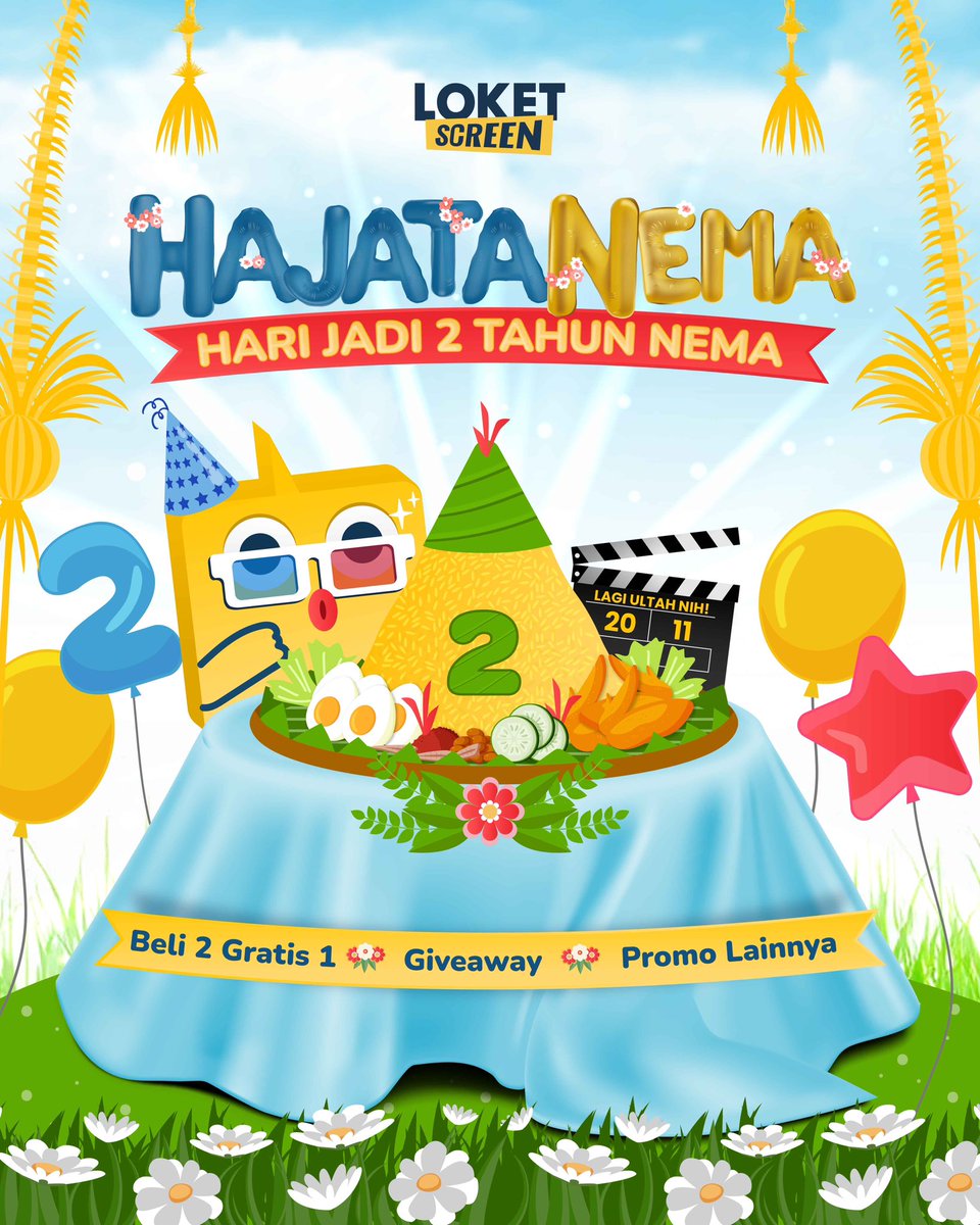 Nema mau ucapin makasih ya buat 100.000 lebih temen-temen yang udah download aplikasi LOKET Screen 🥺❤️

Nema mau kasih hadiah deh buat kamu semua yaitu ekstra Nema Stamps! Berlaku untuk minimal pengumpulan 2 Nema Stamps dan dimulai dari tanggal 21 November - 31 Desember 2025.