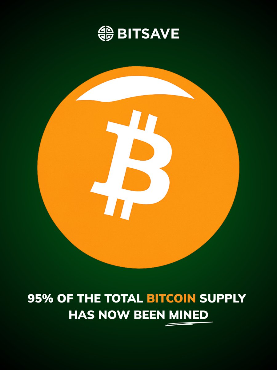 BitSaveClub's tweet image. The remaining 5% would be mined over the next 114 years!