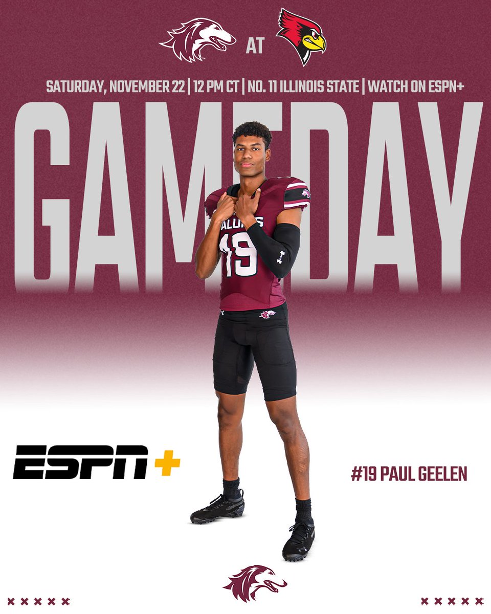 SIU_Football's tweet image. Leave it all out on the field 👊

🆚 No. 11 Illinois State
⏰ 12 PM CT
🏟️ Hancock Stadium - Normal, IL
📺 Saluk.is/4oTCQL6
📻 Saluk.is/3LSpLTB
📊 Saluk.is/49s8SJd
📲 Saluk.is/SalukisApp

#Salukis | #BuiltFor