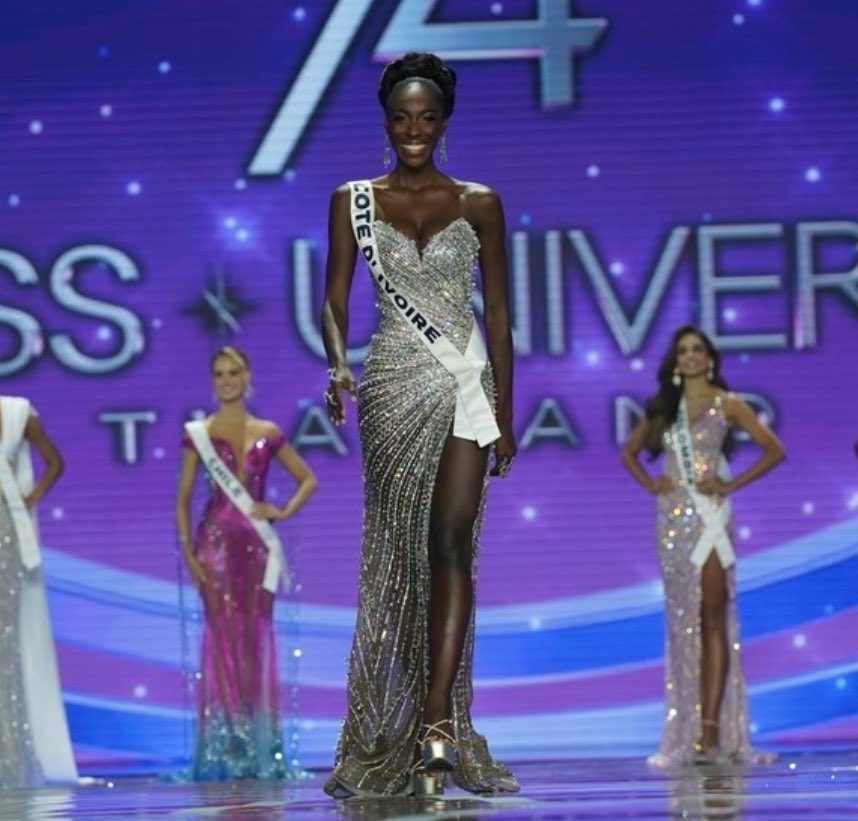 NEPO_BARBIE's tweet image. For anyone who cares to know, this is another case of a black woman being robbed just so their token white skinned woman that is mediocre can be platformed.
The real miss universe is Olivia Yace, put some respect on Miss Cote De Voire’s name