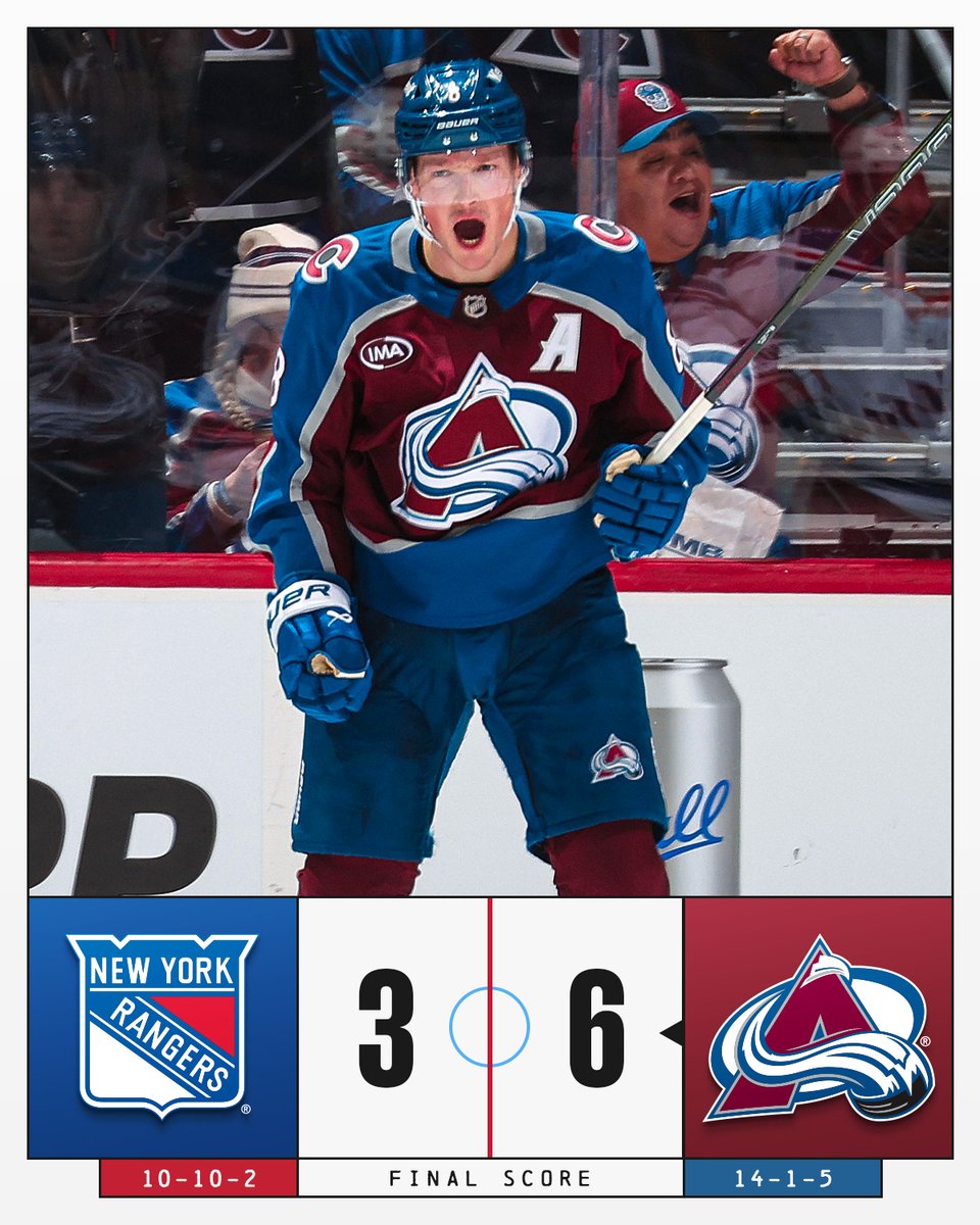 NHL's tweet image. SEVEN-GAME WIN STREAK FOR THE AVS!! 😱