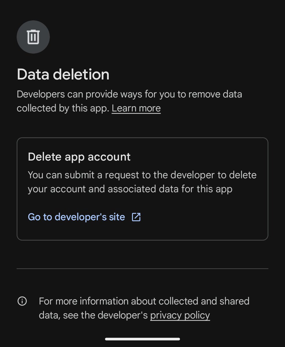 jman_creates's tweet image. How strict is the Play Store about the data deletion link?

I just tried to delete my data for the @QUITTR_app but it just redirects me to the generic features section on their website homepage.

And Google approved this?