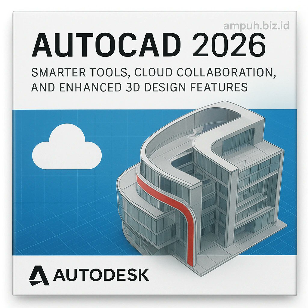 AmPuHCaKraSakti's tweet image. AutoCAD 2026 by Autodesk brings smarter tools, cloud collaboration, and  enhanced 3D design features. Explore what’s new in AutoCAD 2026 and  design faster, anywhere.#AutoCAD2026 #Autodesk  #CADsoftware #AutoCAD #3DDesign #Engineering #Architecture #DesignTools  #AutoCADUpdate