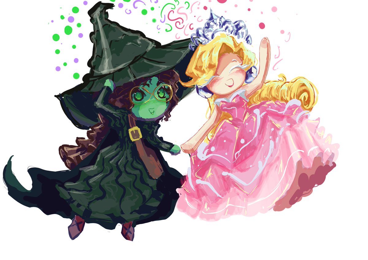 spoonfruitsy's tweet photo. for good 💚🩷 #cookierunkingdom #wicked https://t.co/peVctfiMsz