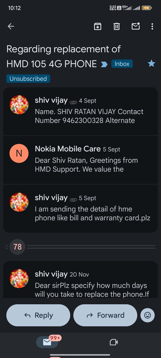 <a href="/HMDdevices/">HMD</a> <a href="/hmd/">Hamid</a> even after 2 and half months if customer problem is not solved it shows your negligence towards customer. Regarding this I have mailed you so time Kindly take it in consideration and replace the product.
