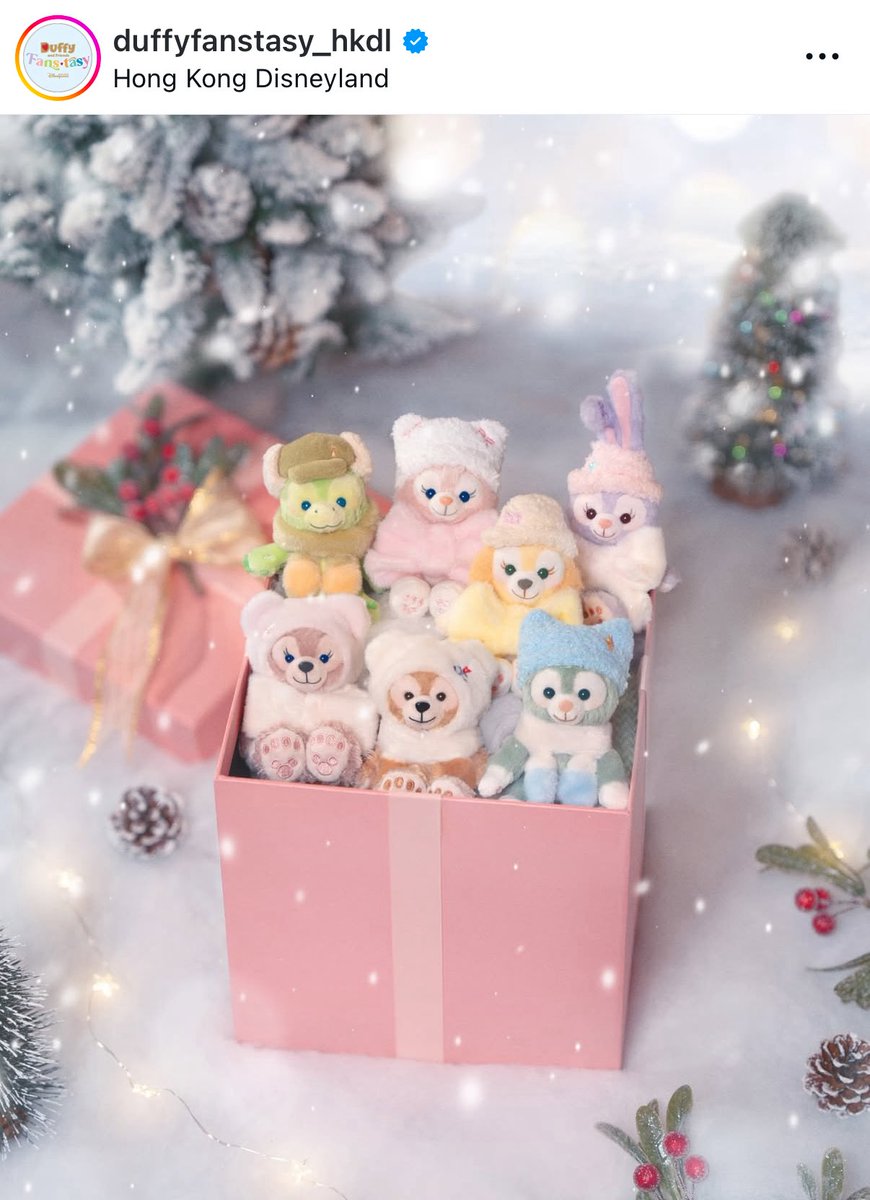 香港ディズニー 【コージーウィンター】 ミニぬいぐるみバッグチャーム