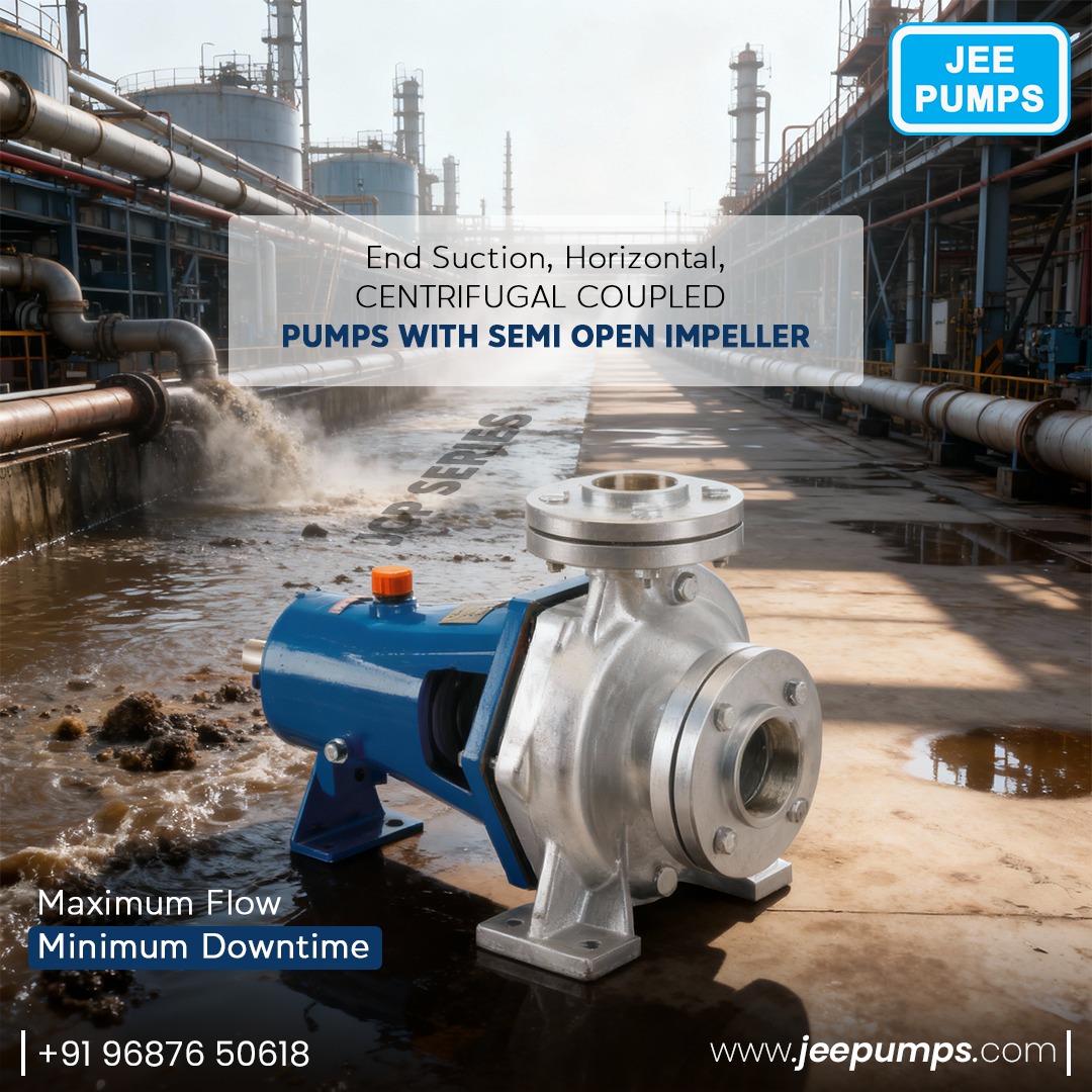 JeeGuj's tweet image. 💧Experience maximum flow with minimum downtime using our End Suction Centrifugal Pumps with Semi-Open Impeller — built for the toughest industrial demands.

📞 +91 96876 50618
🌐 jeepumps.com

#IndustrialEquipment #CentrifugalPumps #EngineeringSolutions