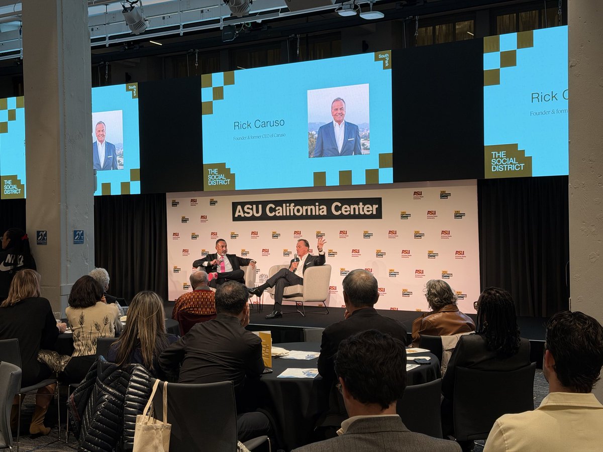 Big thanks to <a href="/RickCarusoLA/">Rick J. Caruso</a> and Paul Krekorian for speaking at our <a href="/lasocialdist/">The Social District</a> Annual Meeting - and to the ~200 who braved the rain to pack the room.

The crowd lost it when Nolan asked Rick if he’ll run…! 🤞

Excited to back Paul’s push to make LA28 shine like ’32 and ’84.