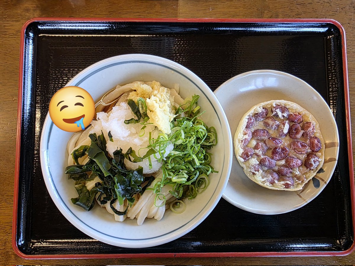 shibawanko3165's tweet image. 近くのうどん屋さんが閉店
しちゃったので 久~しぶりの
おうどん🥺
 #おろしぶっかけ
 #金時豆天
 #根っこ