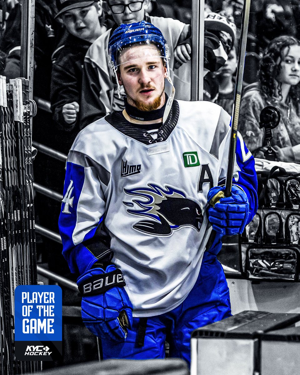 SJSeaDogs's tweet image. Jacob Beaulieu is tonight&apos;s KYC Player of the Game 🏒

#GoDogsGo