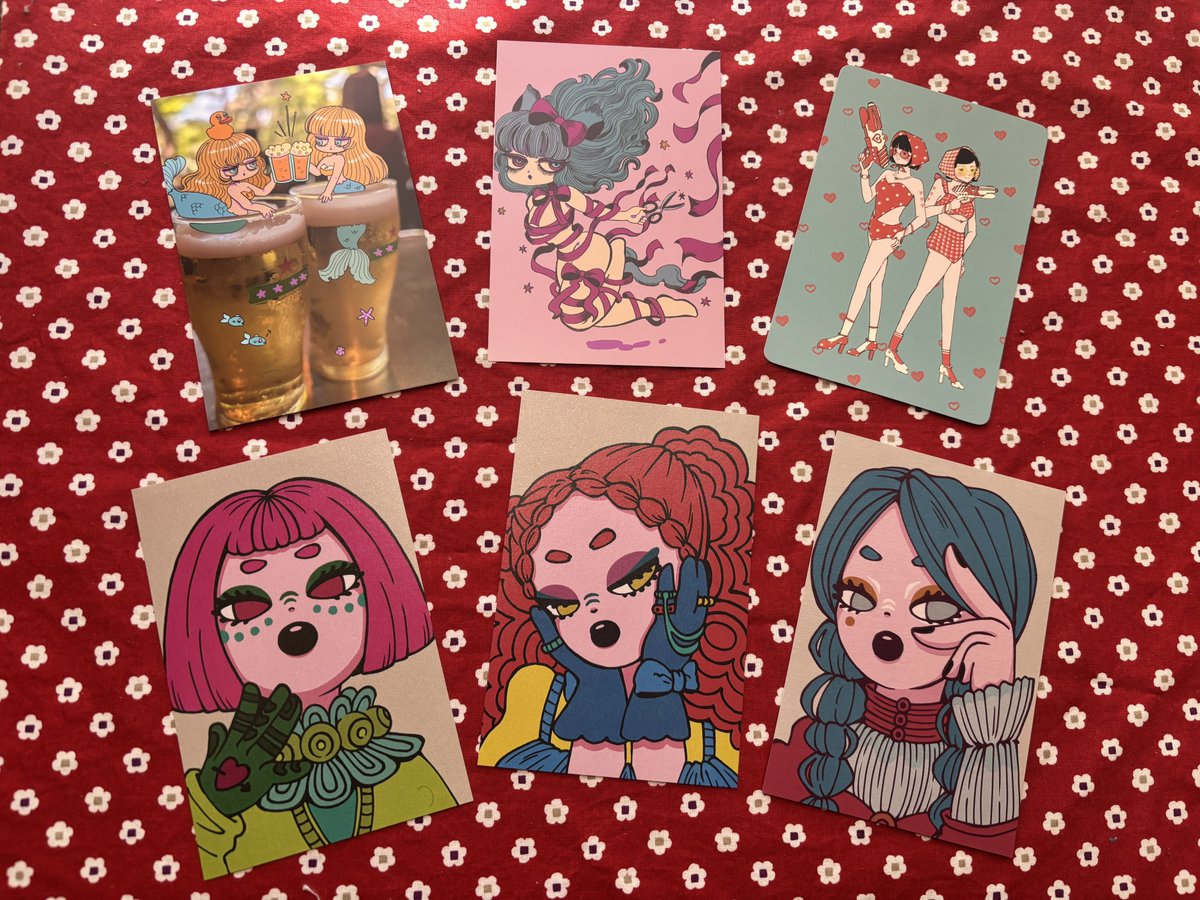 gumiudon's tweet image. 今回はポストカードケースを持っていったのでたくさん買いました🎀🎀🎀
#デザフェス62 #デザフェス戦利品