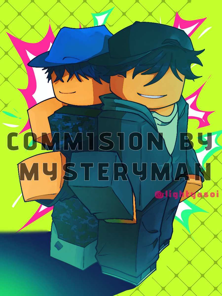 lightyasoi's tweet image. Reposted it again because I was told to post it later on Friday lmao

[#commision #robloxart #digitalart]