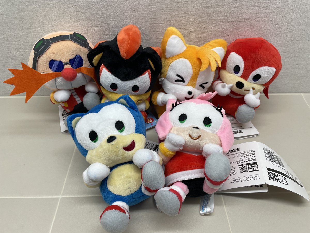 SONIC&FRIENDSひょこぴょこぬいぐるみ 全6種 SONIC & FRIENDS ひょこぴょこ