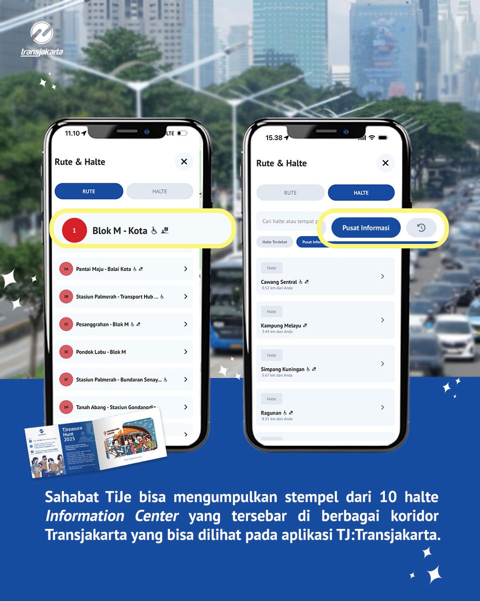 PT_Transjakarta's tweet image. Sahabat TiJe, sudah tahu dong pastinya kalau sekarang Transjakarta punya activity seru untuk menemani perjalananmu melalui TJreasure Hunt Season 1: Stamp Edition!

Lihat penjelasan singkatnya pada TAMU edisi ini ya.
