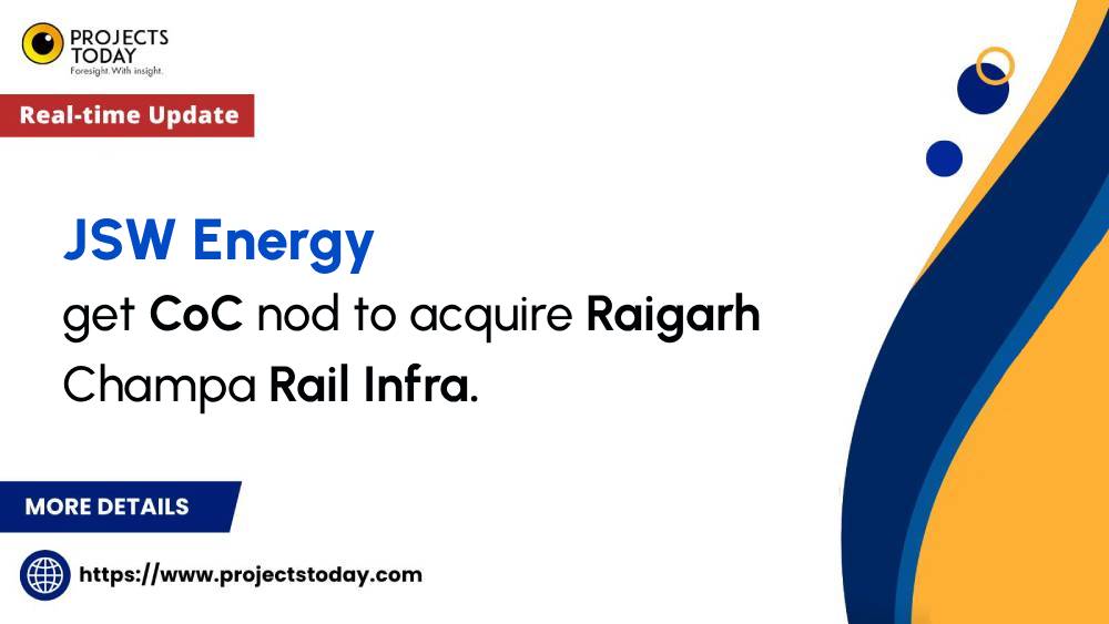 projects_today's tweet image. JSW Energy get CoC nod to acquire Raigarh Champa Rail Infra.

For more details:
Email us at: mallika@projectstoday.com
Contact us on +91 7304553123

@JSWEnergy 
#JSWEnergy #RailInfra #Acquisition #RaigarhChampa #InfrastructureDevelopment #EnergySector #BusinessGrowth #project…