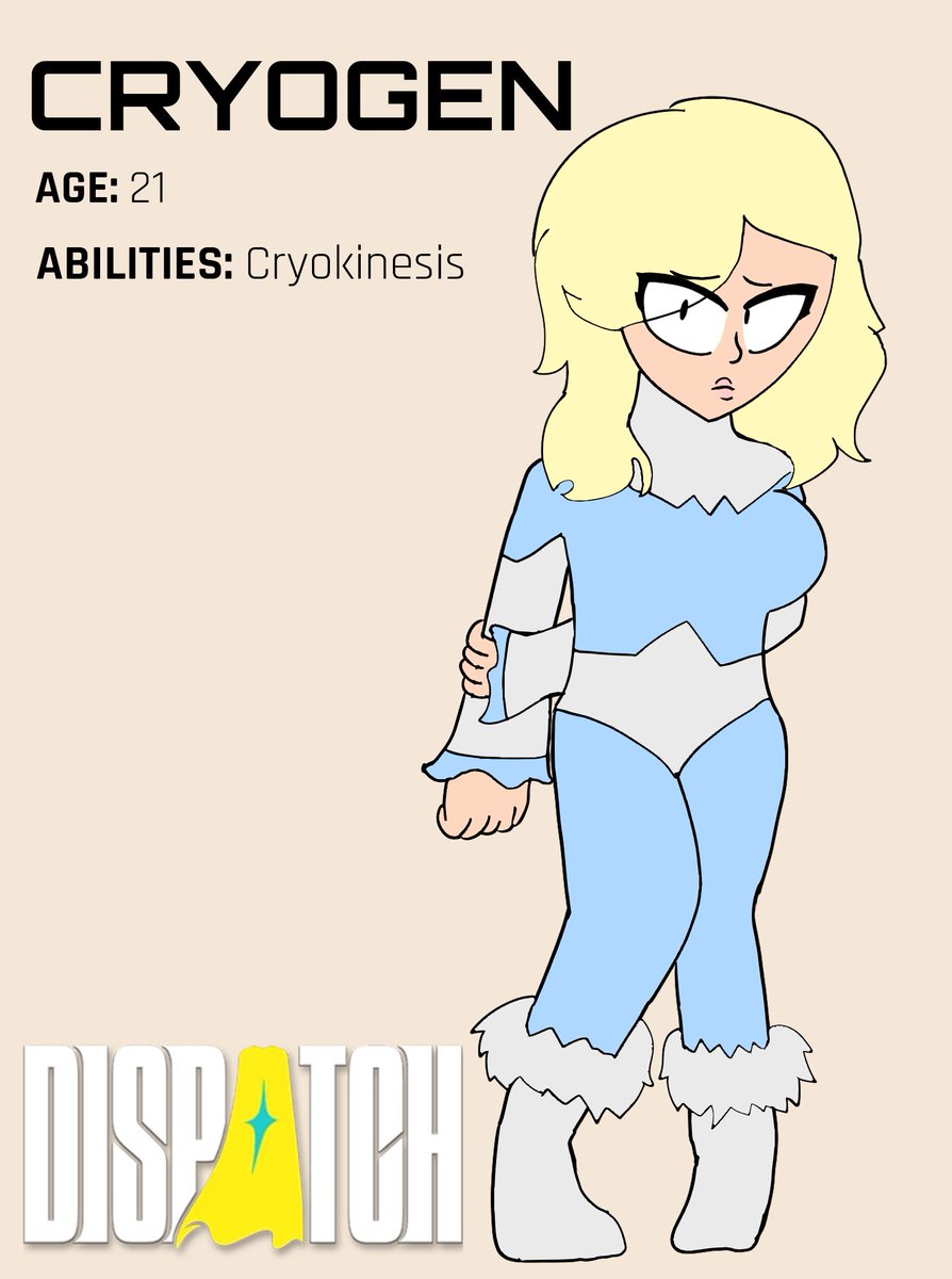 APersonNameJune's tweet image. #dispatchoc fuck it here&apos;s my Dispatch OC since I&apos;ve been getting super into that lately lmao

I dont have her stats down yet unfortunately but I wanna show her anyways bc I like her