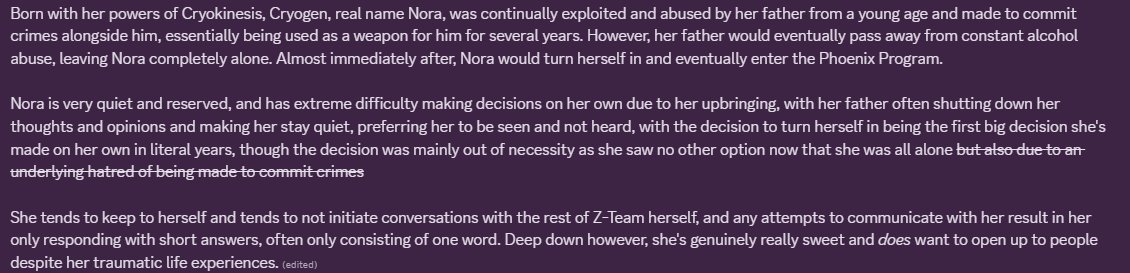 APersonNameJune's tweet image. #dispatchoc fuck it here&apos;s my Dispatch OC since I&apos;ve been getting super into that lately lmao

I dont have her stats down yet unfortunately but I wanna show her anyways bc I like her