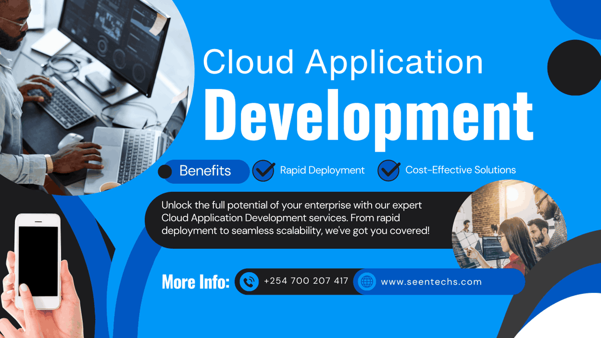 seentechs's tweet image. Build scalable, secure cloud applications with Seen Technologies. Smart, efficient solutions designed to grow your business. Contact us: +254 700 207 417 | info@seentechs.com
 | seentechs.com
 #CloudDev #AI #SoftwareDev