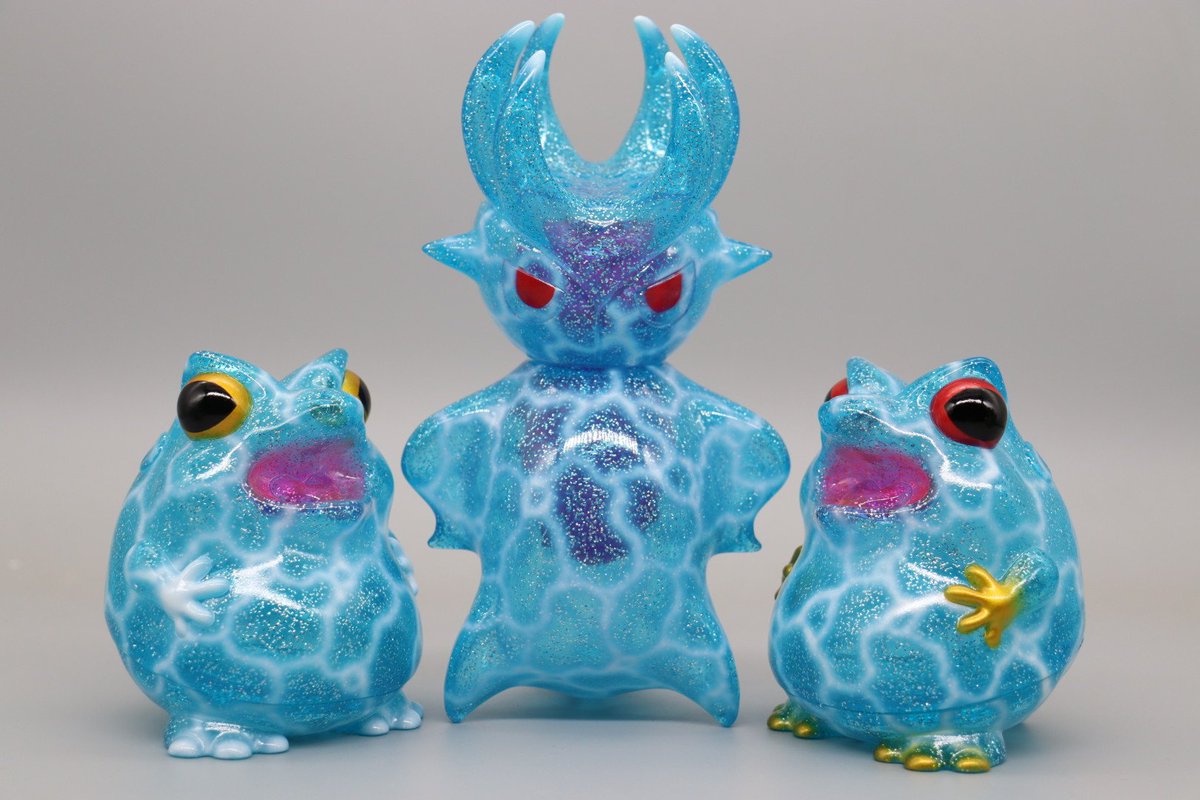 24日の創作ソフビ決起集会では水中迷彩も出します！ フトアゴンの水中